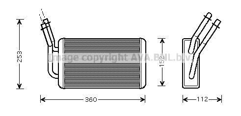 AVA QUALITY COOLING Теплообменник, отопление салона FD6316